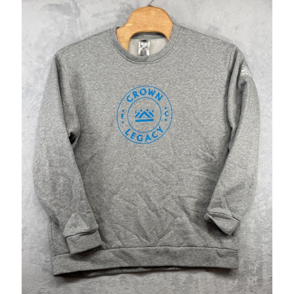 Adidas Crown Legacy Charlotte FC Gray Swatshirt Crewneck MLS Soccer Men's XL